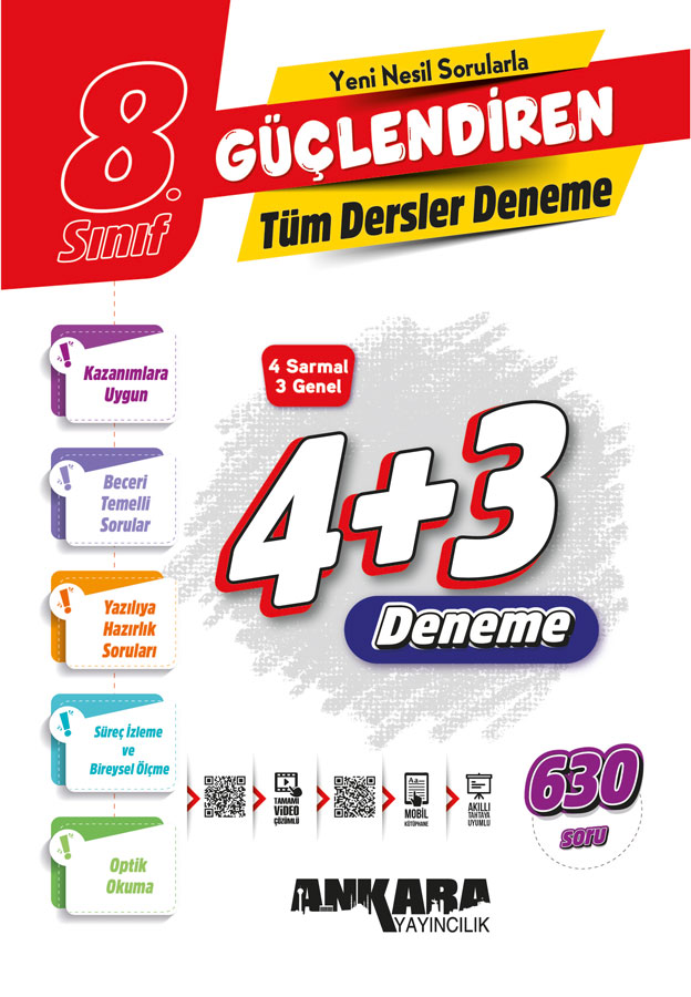 8. Sınıf Güçlendiren Tüm Dersler Denemeler