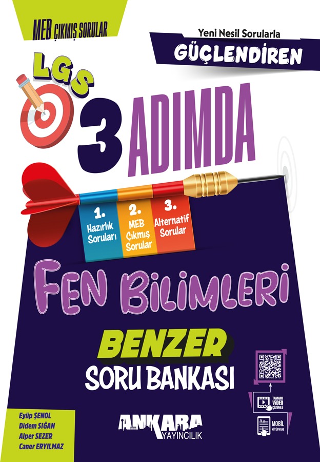 8.Sınıf Güçlendiren 3 Adımda Benzer Fen Bilimleri Soru Bankası