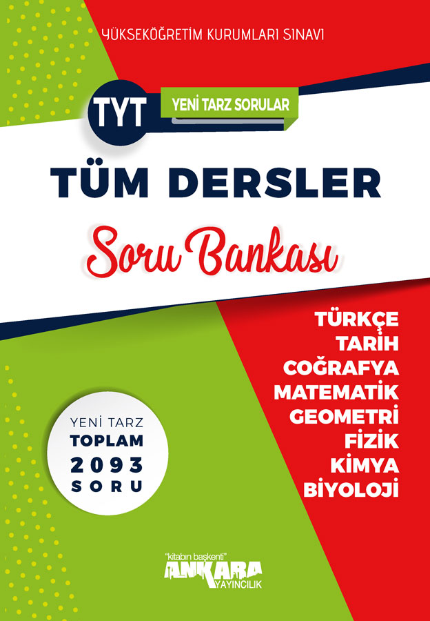 TYT Tüm Dersler Soru Bankası - Ankara Yayıncılık